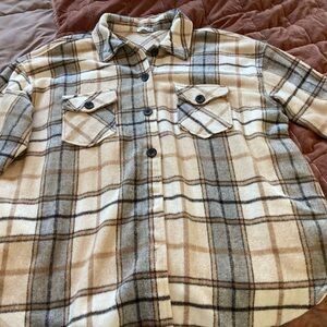DEX 3X Plaid shirt jacket